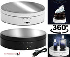Rotating Display Stand 360-Degree Quiet Motor Dual Power