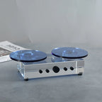 Rotating Display Stand Dual-Layer 360-Degree Transparent Base
