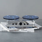 Rotating Display Stand Dual-Layer 360-Degree Transparent Base