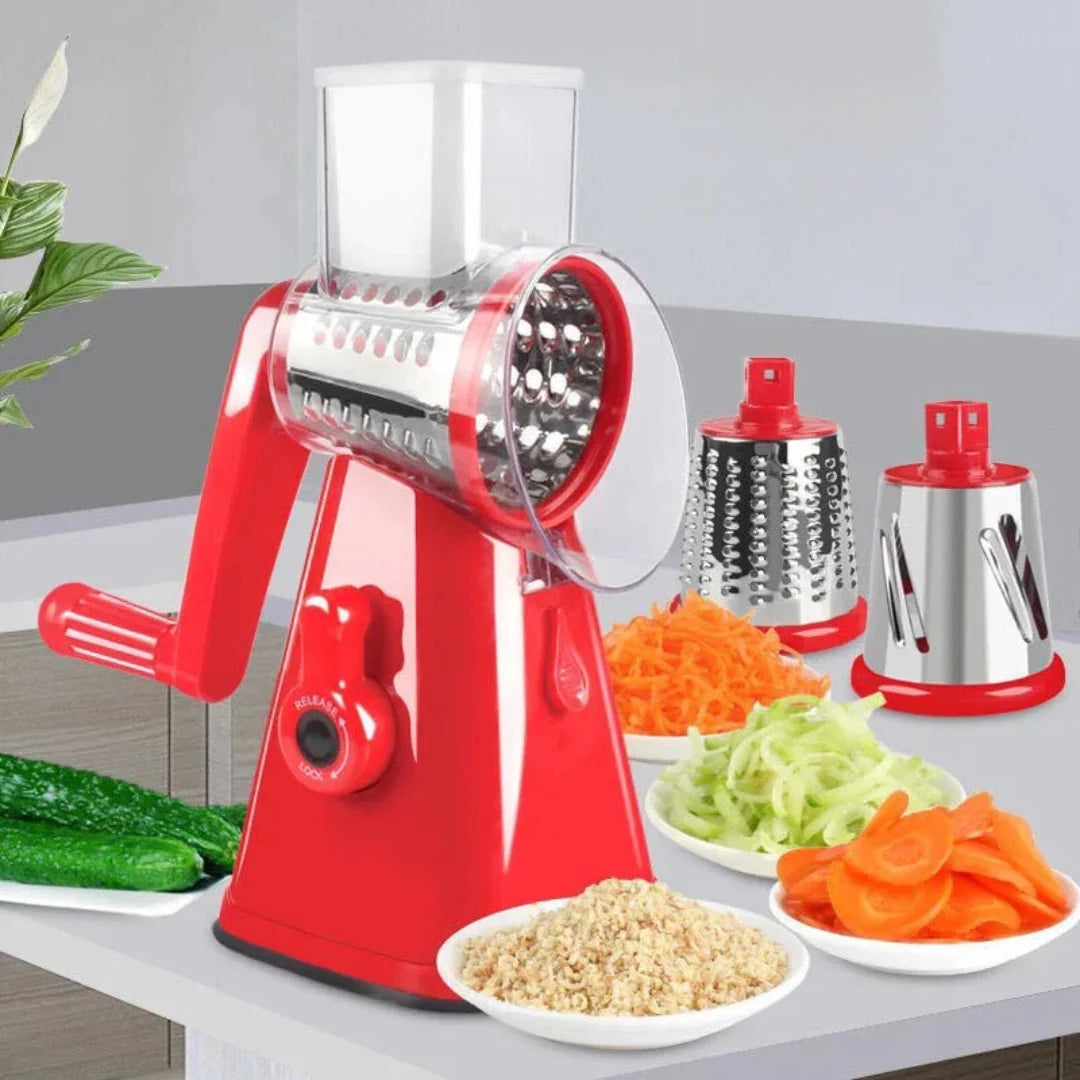 Rotating Grater 3 Blades Stainless Steel Dishwasher Safe