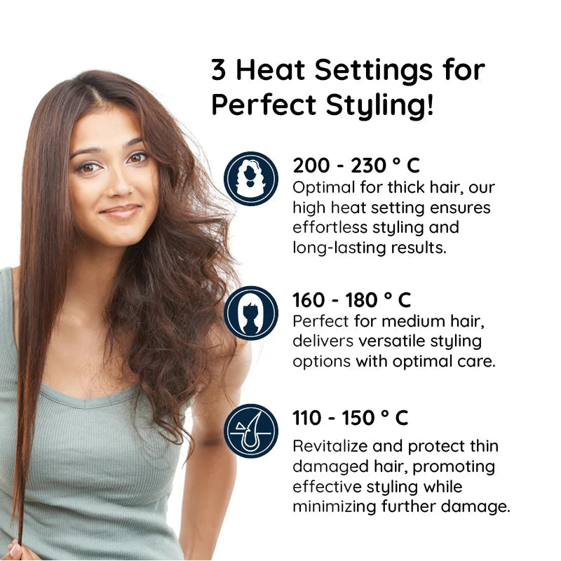 Rotating Hair Brush 2-in-1 Rapid Heating Frizz Control