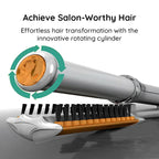 Rotating Hair Brush 2-in-1 Rapid Heating Frizz Control