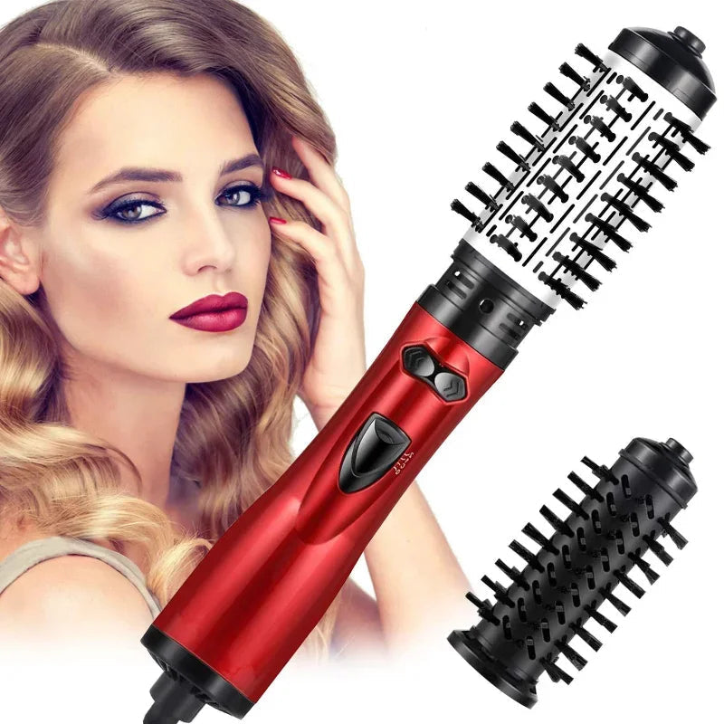 Rotating Hot Air Brush 2-in-1 Dryer & Curler Ionic