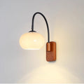 Rotating Persimmon Glass Wall Sconce