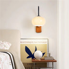 Rotating Persimmon Glass Wall Sconce