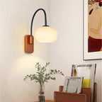 Rotating Persimmon Glass Wall Sconce
