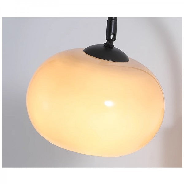 Rotating Persimmon Glass Wall Sconce