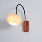 Rotating Persimmon Glass Wall Sconce