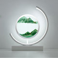 Rotating Sand Art Dimmable LED Remote-Controlled Table Lamp