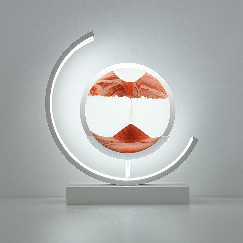 Rotating Sand Art Dimmable LED Remote-Controlled Table Lamp