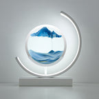 Rotating Sand Art Dimmable LED Remote-Controlled Table Lamp