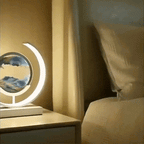 Rotating Sand Art Dimmable LED Remote-Controlled Table Lamp