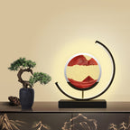 Rotating Sand Art Dimmable LED Remote-Controlled Table Lamp