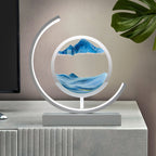 Rotating Sand Art Dimmable LED Remote-Controlled Table Lamp