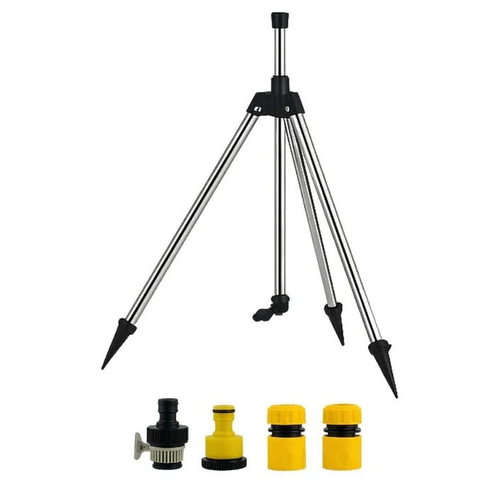 Rotating Sprinkler 360 Degree Coverage Adjustable Tripod