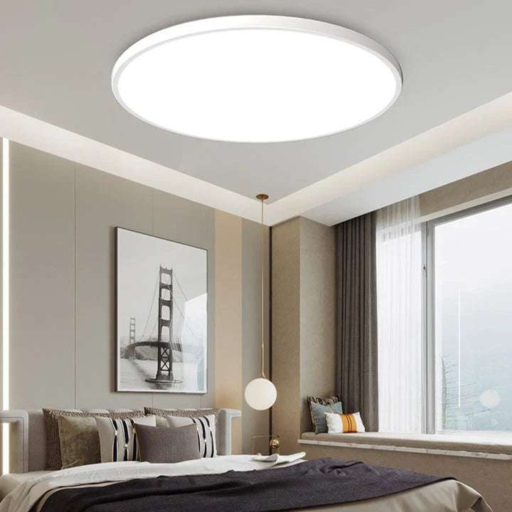 Round Ceiling Lamp Ultra-Flat Integrated LED & Acrylic Diffuser