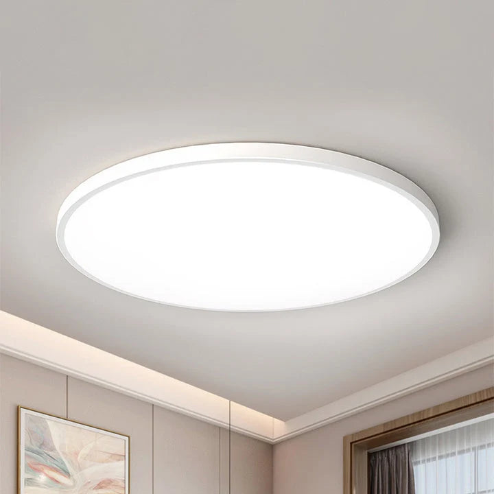 Round Ceiling Lamp Ultra-Flat Integrated LED & Acrylic Diffuser