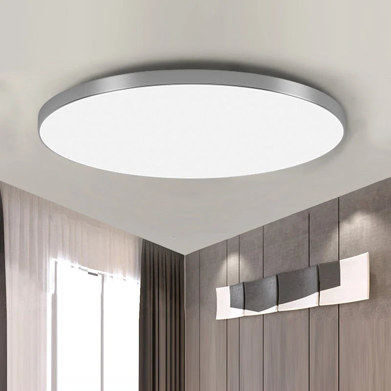 Round Ceiling Lamp Ultra-Flat Integrated LED & Acrylic Diffuser