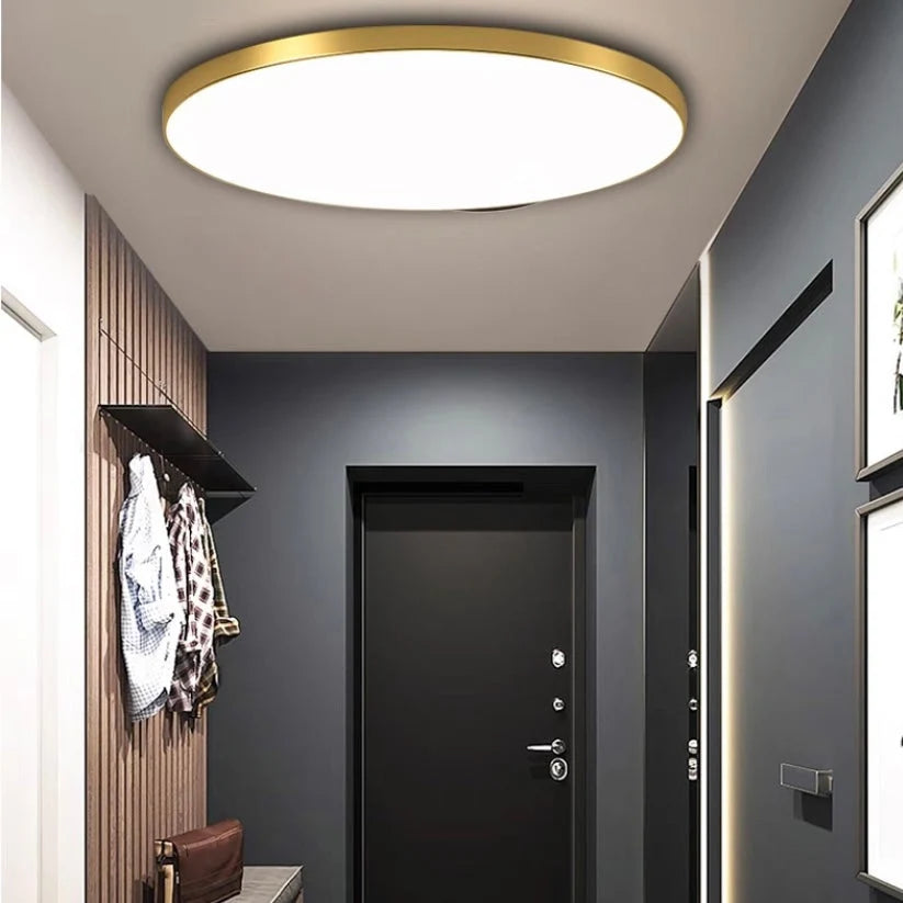 Round Ceiling Lamp Ultra-Flat Integrated LED & Acrylic Diffuser