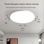 Round Ceiling Lamp Ultra-Flat Integrated LED & Acrylic Diffuser