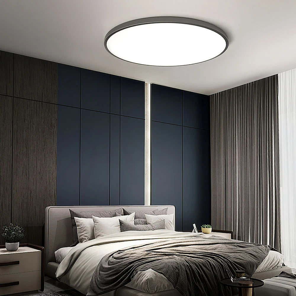 Round Ceiling Lamp Ultra-Flat Integrated LED & Acrylic Diffuser