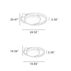 Round Ceiling Light Flush Mount Integrated LED
