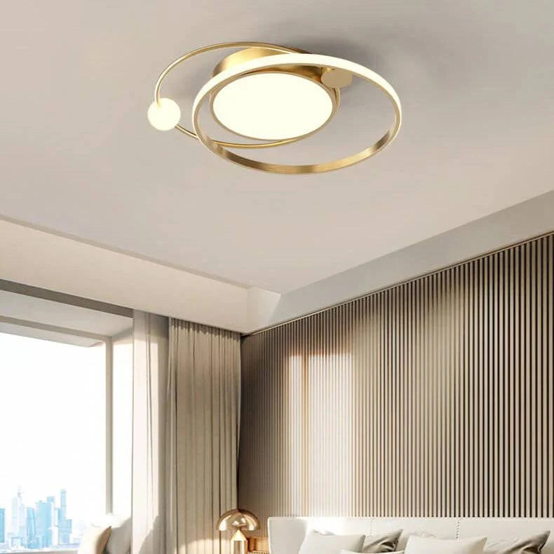 Round Ceiling Light Flush Mount Integrated LED