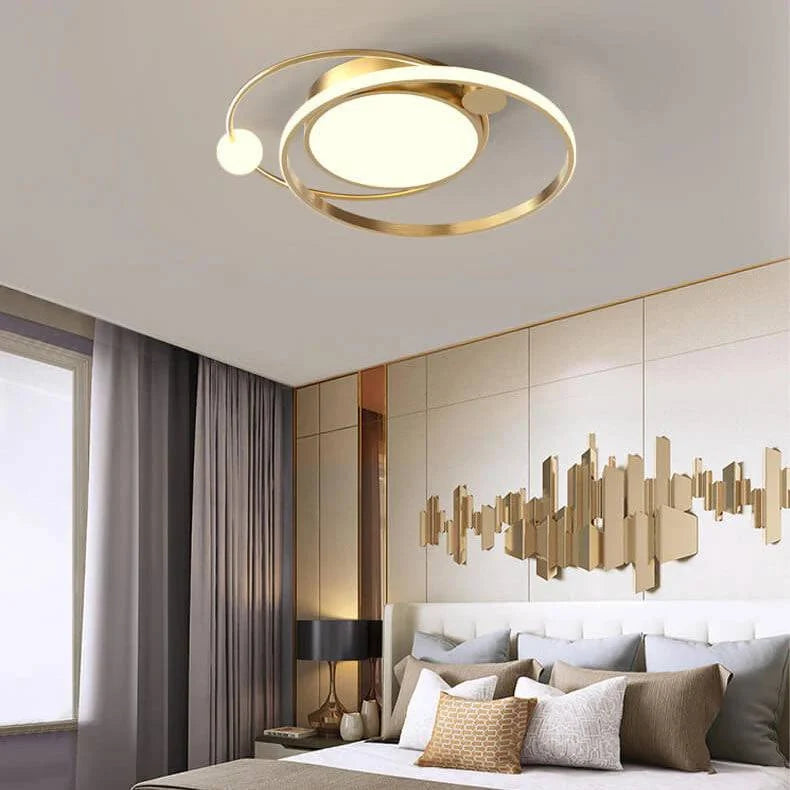 Round Ceiling Light Flush Mount Integrated LED