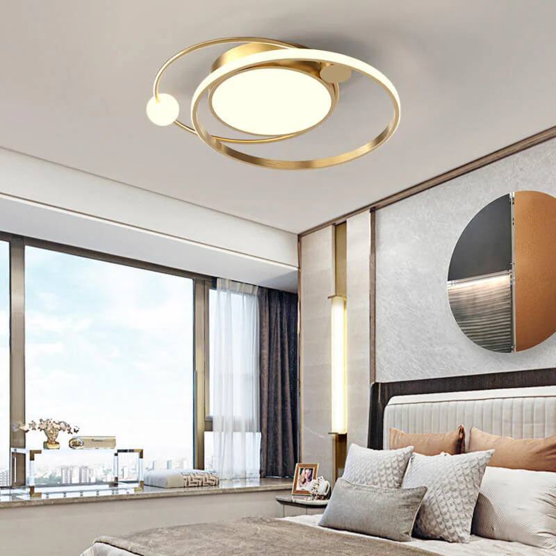 Round Ceiling Light Flush Mount Integrated LED