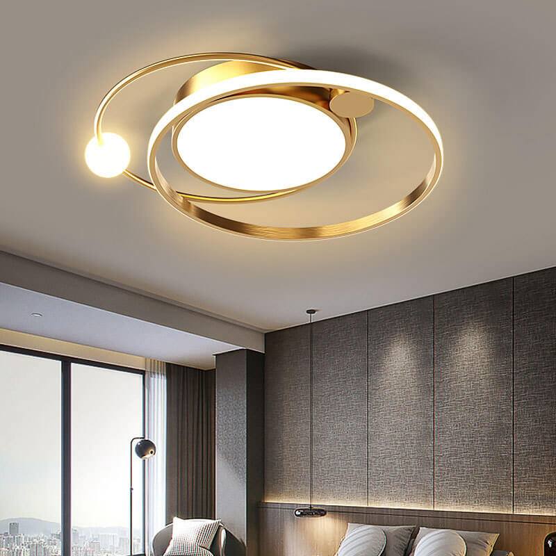 Round Ceiling Light Flush Mount Integrated LED