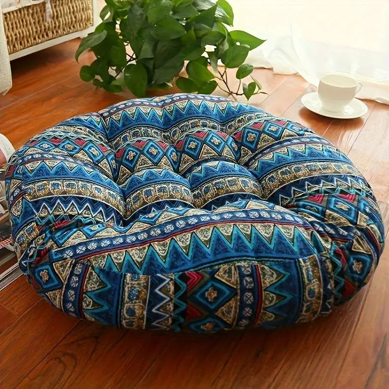 Round Floor Cushion Thick Padding Removable Machine-Washable Cover