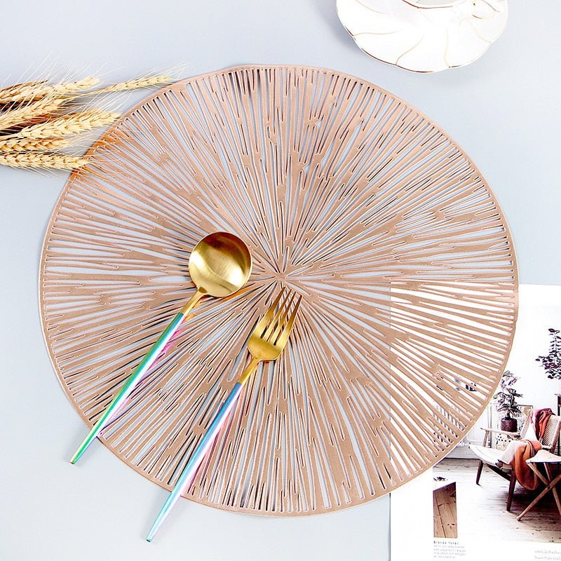 Round Placemat Nebula Cut-Out Non-Slip Easy-Clean