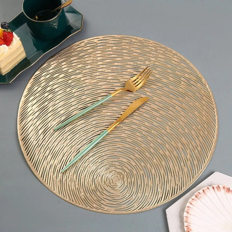Round Placemat Nebula Cut-Out Non-Slip Easy-Clean