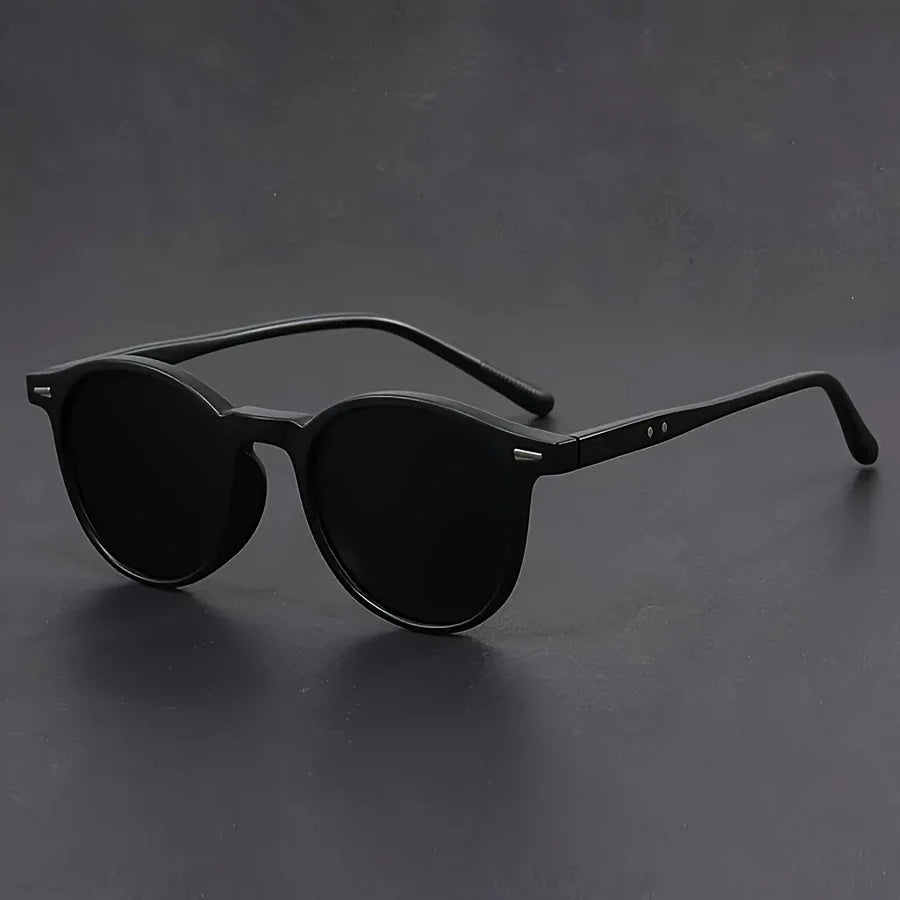 Round Sunglasses Lightweight Polycarbonate Tortoiseshell