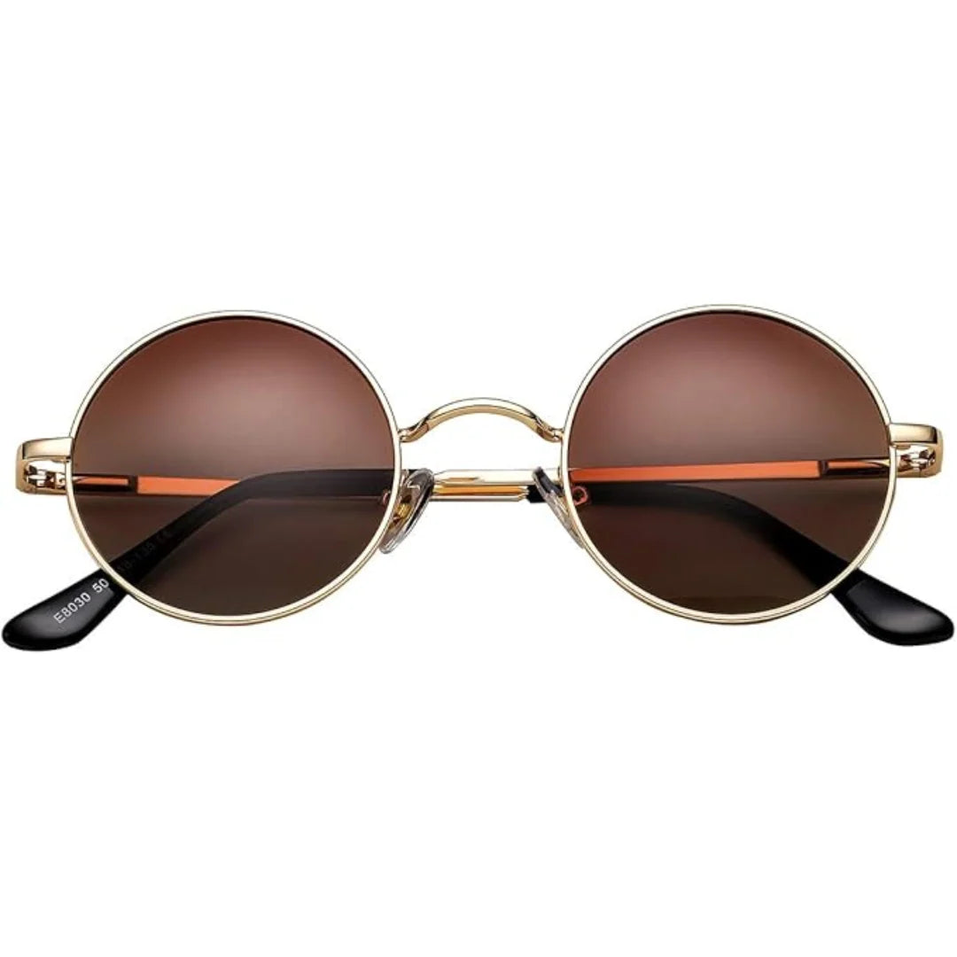 Round Sunglasses Polarized Anti-Glare & 100% UV Lightweight Frame