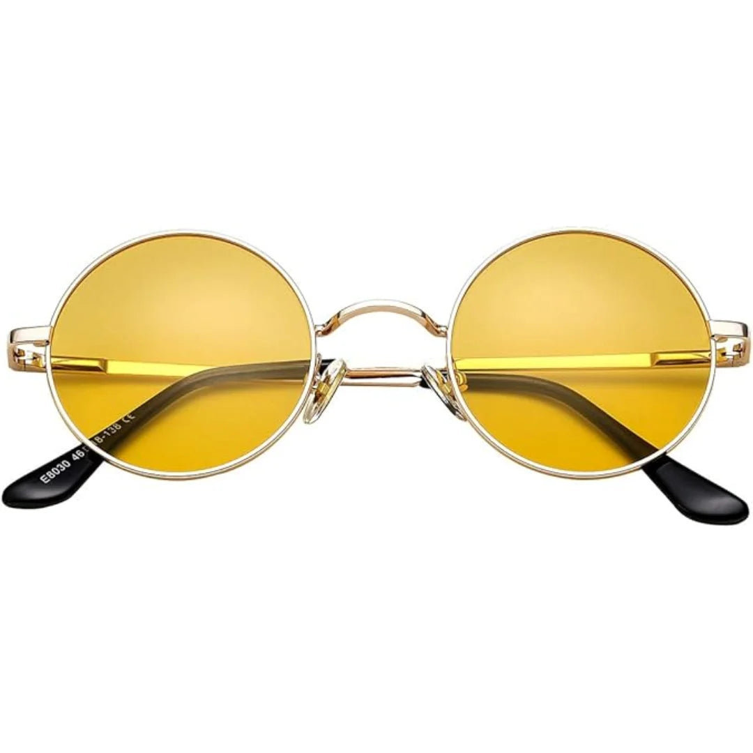 Round Sunglasses Polarized Anti-Glare & 100% UV Lightweight Frame