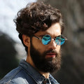 Round Sunglasses Polarized UV400 Metal Frame