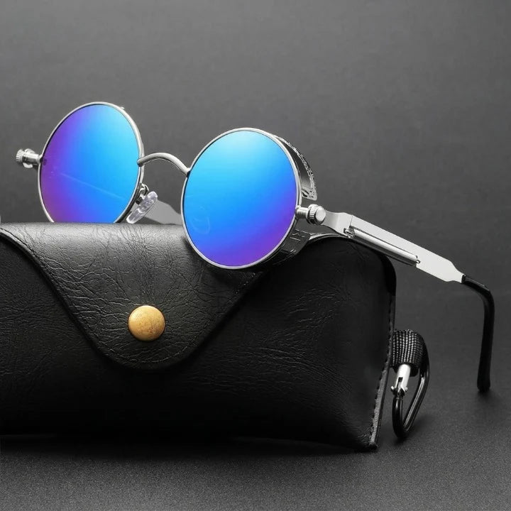Round Sunglasses Polarized UV400 Metal Frame