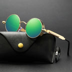 Round Sunglasses Polarized UV400 Metal Frame