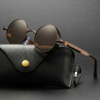 Round Sunglasses Polarized UV400 Metal Frame