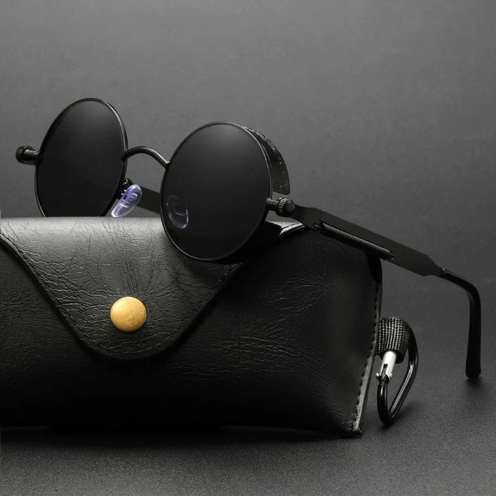 Round Sunglasses Polarized UV400 Metal Frame