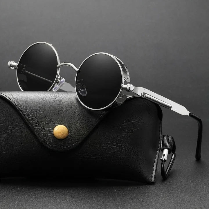 Round Sunglasses Polarized UV400 Metal Frame