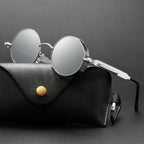 Round Sunglasses Polarized UV400 Metal Frame