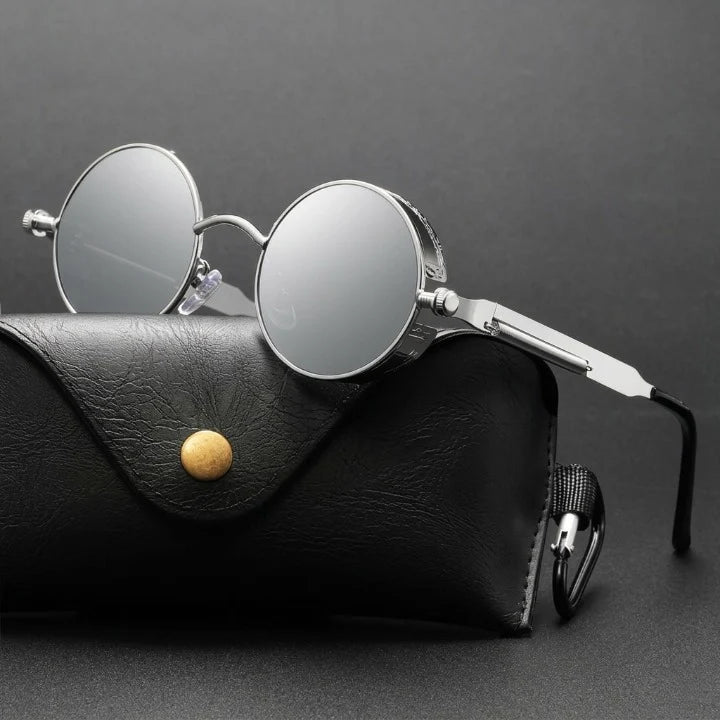 Round Sunglasses Polarized UV400 Metal Frame