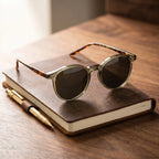 Round Sunglasses Tortoiseshell Full Frame Decorative Lenses