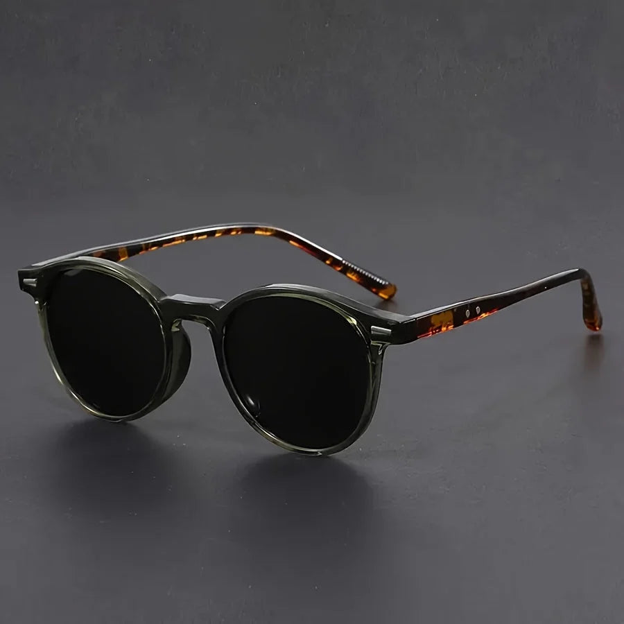Round Sunglasses Ultralight Polycarbonate Tortoiseshell Comfortable Fit