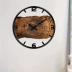 Round Wall Clock Acrylic Carved Cutout Non-Ticking