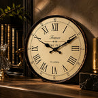 Round Wall Clock Silent Quartz Movement French Pattern