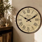 Round Wall Clock Silent Quartz Movement French Pattern