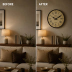 Round Wall Clock Silent Quartz Movement French Pattern